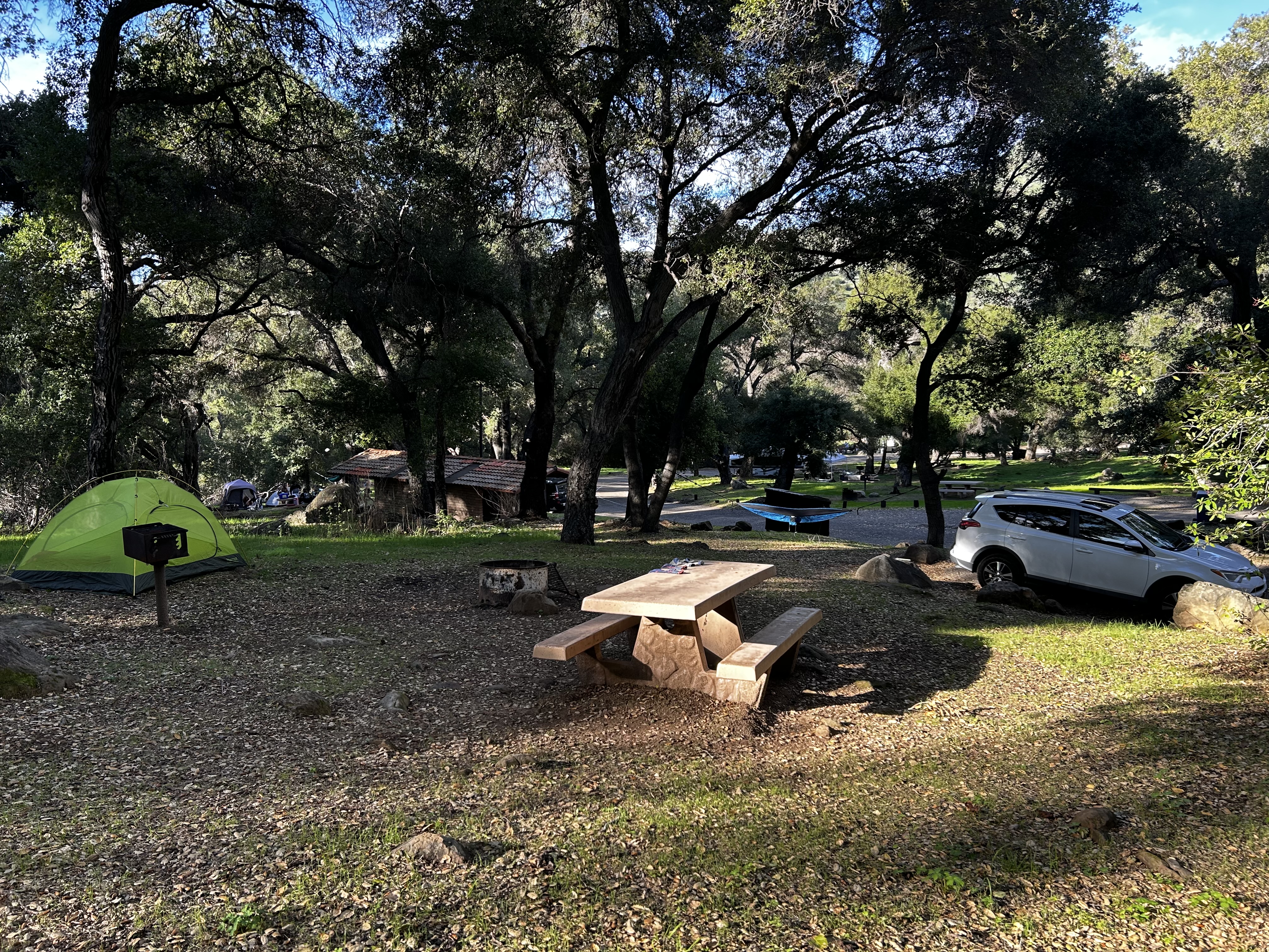 My campsite at Los Prietos Campground