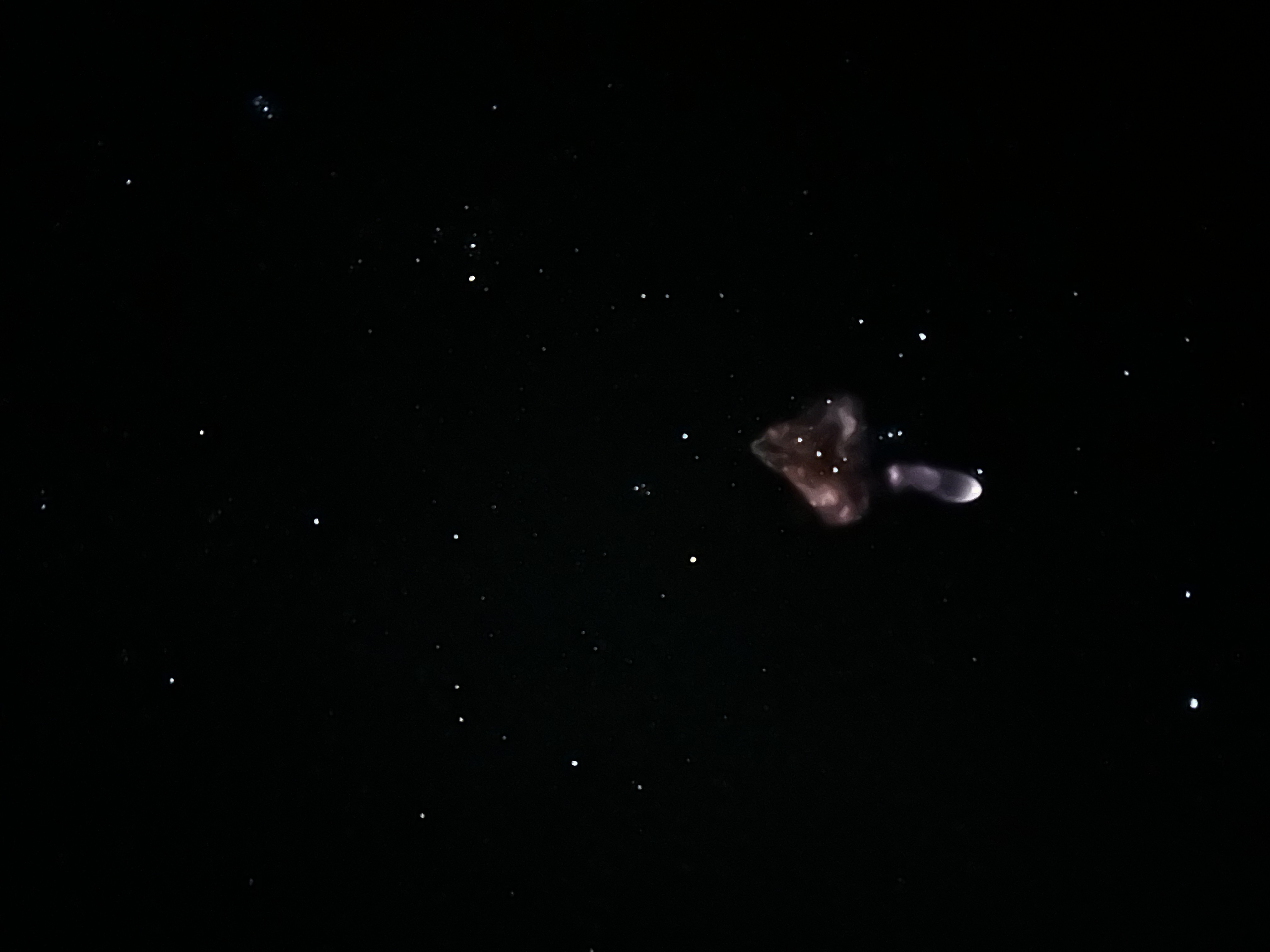 Stage separation jellyfish effect
